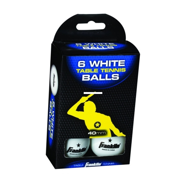 Franklin 57113 40mm 1-Star Table - Tennis Balls White - 57113