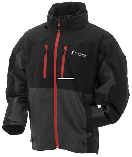 Frogg Toggs PF63161-1072X Pilot II - Guide Rain Jacket, Black|Gray|Size - PF63161-1072X