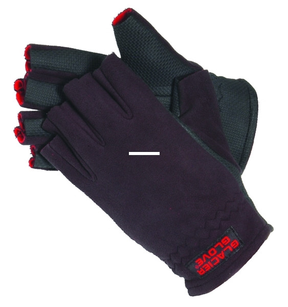 Glacier 757BK-L Fleece Glove Lg - Windproof neoprene palm - 757BK-L