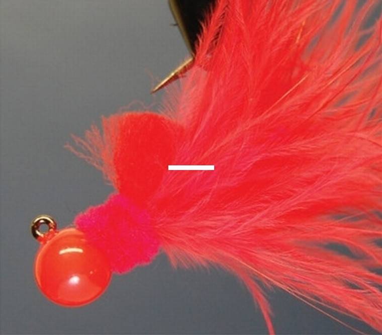 Hawken AJM18109 Aerojig Marabou Jig - 1/8 oz, #1 Hook, Flame - AJM18109 Hawken AJM18109 Aerojig Marabou Jig - 1/8 oz, #1 Hook, Flame - AJM18109