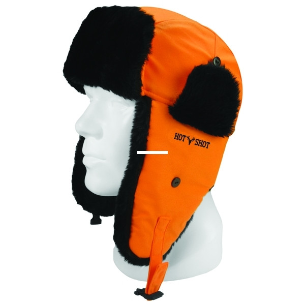 Hot Shot 16-324C-ML Mens Sabre - Brushed Tricot Trapper Hat Faux Fur - 16-324C-ML