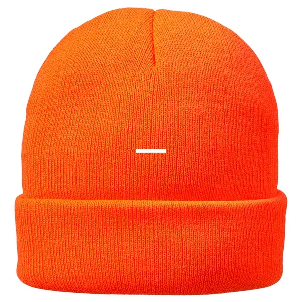 Hot Shot 46-649-IO 4-Ply Knit Cuff - Cap, Blaze Orange - 46-649-IO
