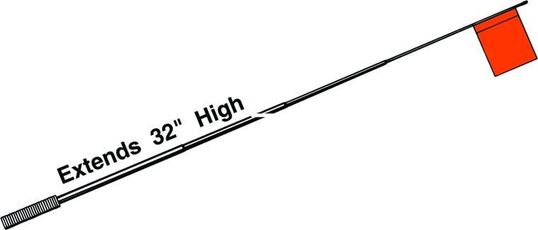 HT FAA-1 Tip-Up Flag Extension 32" - Telescopic - FAA-1