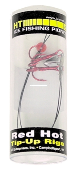HT HTR-2 R-2 Hot Rig w/#2 Blood Red - Treble Hooks 2/Tube - HTR-2