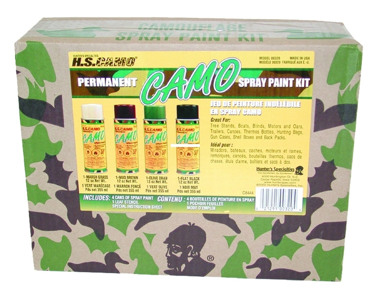 Hunters Specialties 00320 Camo - Spray Paint Kit 4 12-oz Cans 4 cans - 320