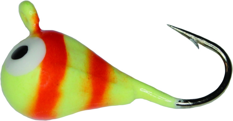 K&E SKP-14-181 Pelkie Tungsten Jig - Sz14 Orange Candy Stripe Glow - SKP-14-181 K&E SKP-14-181 Pelkie Tungsten Jig - Sz14 Orange Candy Stripe Glow - SKP-14-181