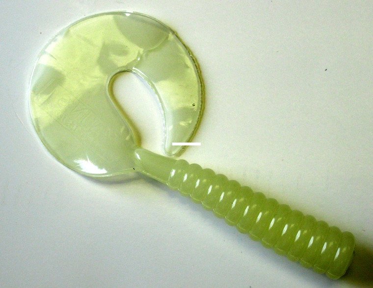 Kalin 8M10-016 Octogambo Grub, 8" - Glow-In-The-Dark, 6/Pack - 8M10-016 Kalin 8M10-016 Octogambo Grub, 8" - Glow-In-The-Dark, 6/Pack - 8M10-016