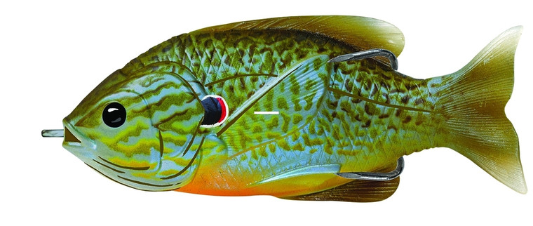 LiveTarget SFH90T551 Sunfish Hollow - Body Topwater Lure, 3 1/2", 4/0 - SFH90T551