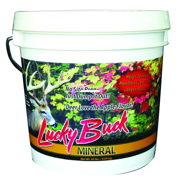 Lucky Buck LBM20 Deer Mineral - Supplement, Apple Flavored, 20 lb - LBM20