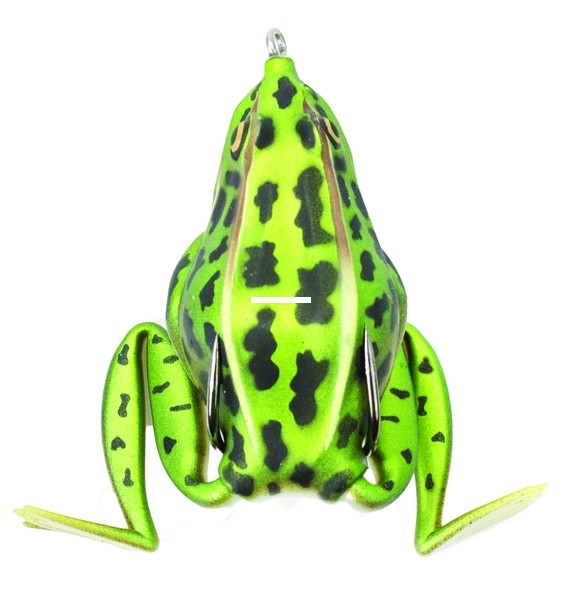 Lunkerhunt CF08 Combat Frog Hollow - Body Frog, 2 1/2", 3/4 oz, Green - CF08
