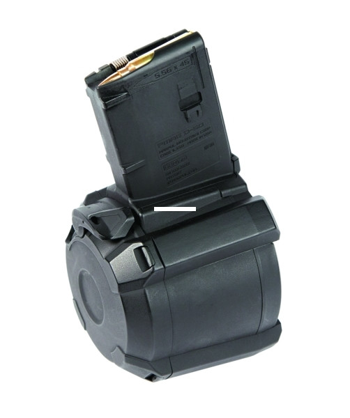 Magpul MAG576-BLK PMAG Magazine - D-60 AR/M4 5.56x45 60-Round, Black - MAG576-BLK