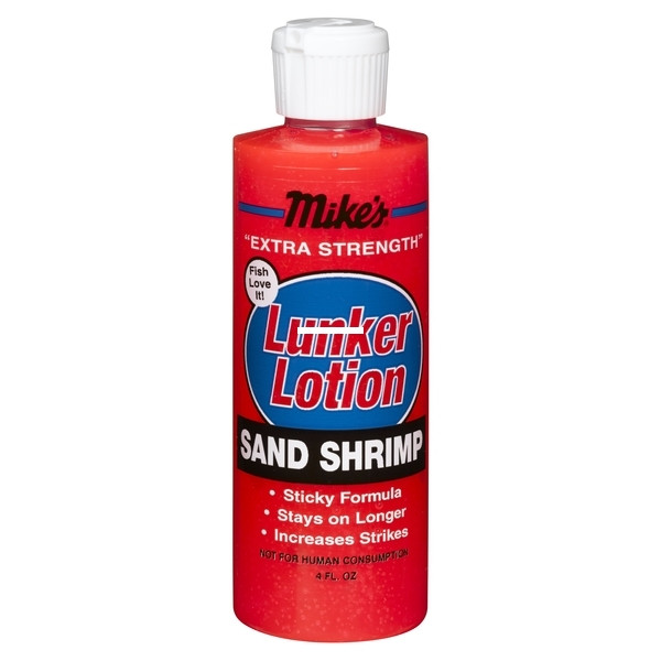 Mike's 6518 Lunker Lotion Sand - Shrimp 4oz - 6518