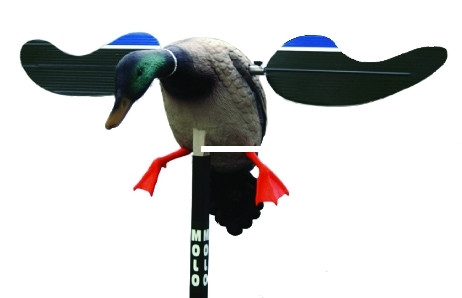 Mojo HW4401 Motorized Baby Mallard - Drake Spinning Wing Decoy, Support - HW4401