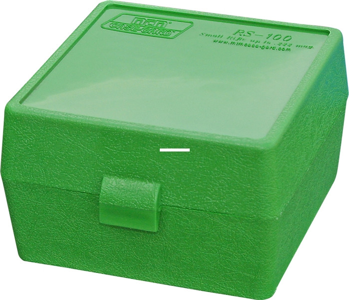 MTM RS-100-10 Case-Gard Flip-Top - 100-Round Rifle Ammo Box - RS-100-10