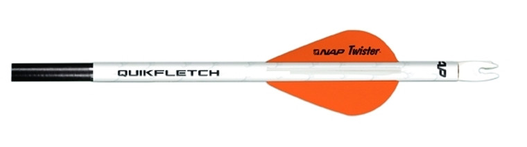 New Archery 60-637 Quickfletch - Twister 2" Vanes W, O, O 6PK - 60-637