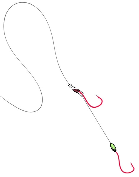 Owner 5212-463 Dual Walleye Hook - 6Pk Sz2 Rig Adjustable - 5212-463