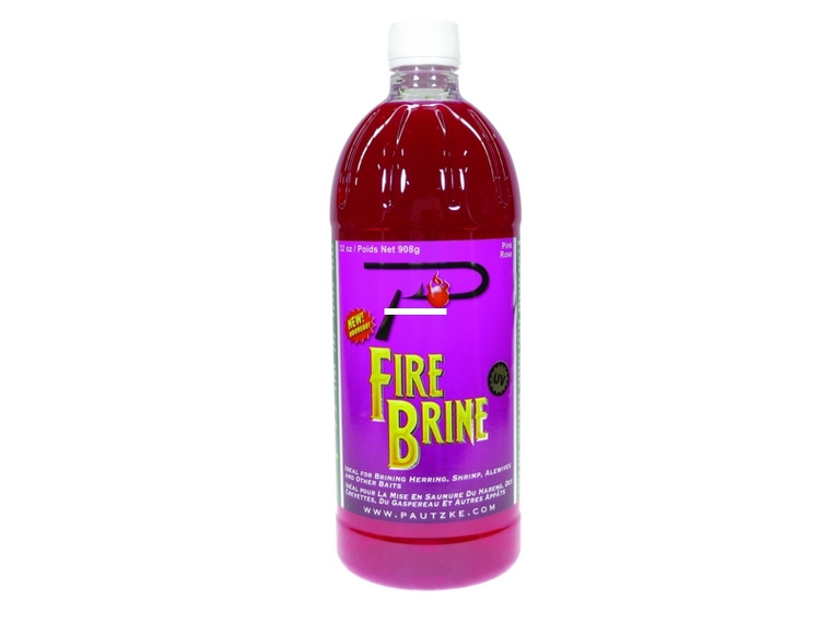 Pautzke PFBRINE/PINK Fire Brine Egg - Cure, 32 oz, Pink - PFBRINE/PINK