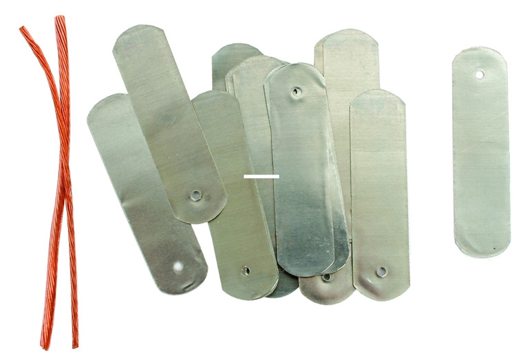 Pete Rickard HB379 Zinc Trap Tags - 25Pk - HB379