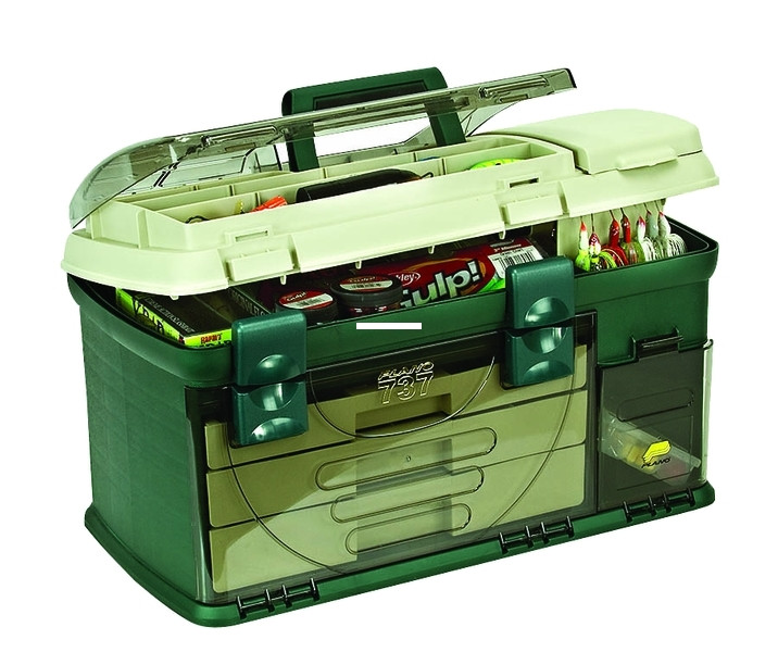 Plano 737002 Three-Drawer Tackle - Box, X-Large, Green/Beige - 737002