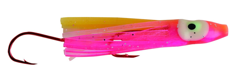 P-Line PRS-07 Reaction Squid Skirt - 2", Pink/Yellow/Orange, 2/Pack - PRS-07