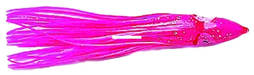 P-Line SQ45-022 Sunrise Squid Skirt - 4 1/2", Pink, 5/Pack - SQ45-022