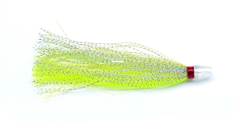 P-Line PI45-207 Tinsel Insert, 4 - 1/2", Green Chartreuse Silver - PI45-207