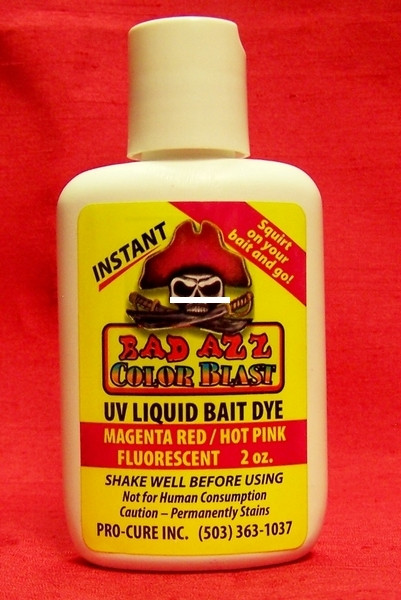 Pro-Cure LD-MRD Bad Azz Color Blast - 2oz Liquid Bait Dye Magenta Hot Pink - LD-MRD