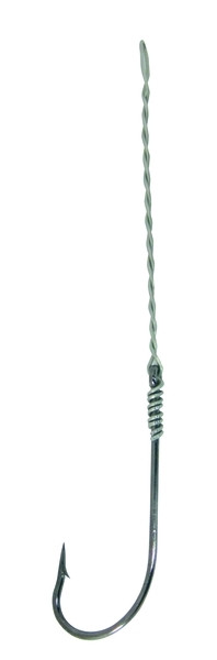 Pucci PSTH-5/0-4 Salmon Trolling - Hook w/Wire 4.75" 5/0 Black Nickel - PSTH-5/0-4