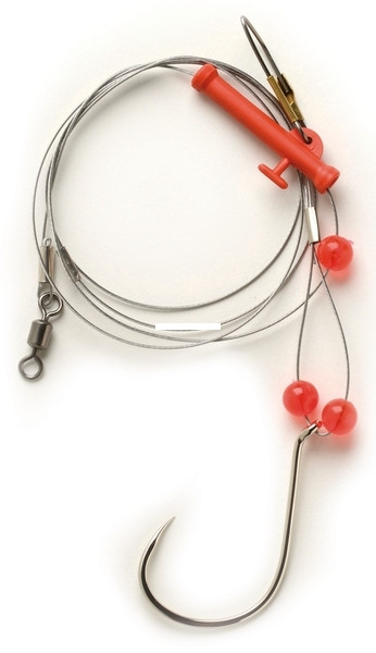 Pucci PSRWBS-6/0 Single Hook Wide - Bend Sturgeon Rig 6/0 w/Slider - PSRWBS-6/0