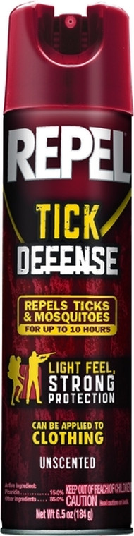 Repel HG-94138 Tick Defense Tick - and Mosquito Repellent, Unscented - HG-94138