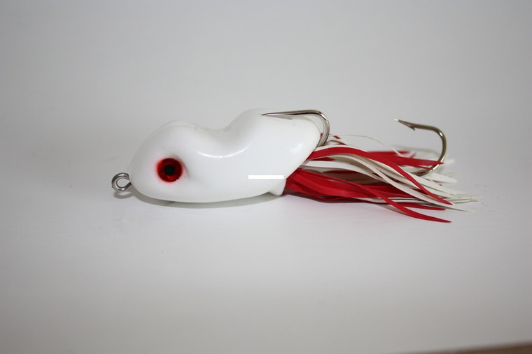 Scum Frog SFJ-403 Junior Topwater - Frog, 1/4 oz, White - SFJ-403