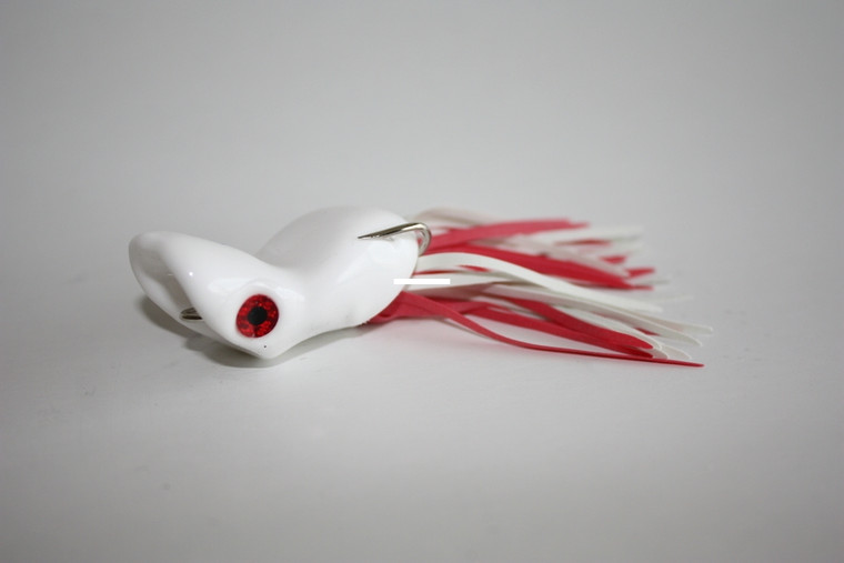 Scum Frog SFP-203 Popper Topwater - Frog, 2", 5/16 oz, White - SFP-203