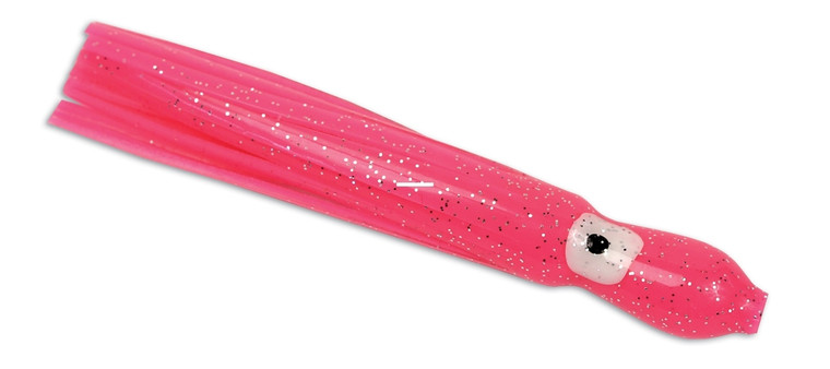 Sea Striker SS35-P Squid Skirt with - Eye, 3", Pink/Silver Flake, 5/Pack - SS35-P
