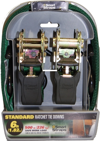SmartStraps SMAR138 Rachet - Tie-Downs 6' 2-Pk - SMAR138