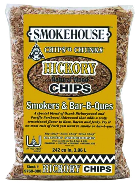 Smokehouse 9760-000-0000 Wood Chips - 1.75 Lb Bag Hickory - 9760-000-0000