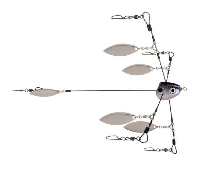 Strike King TGTRSHW-583 Tour Grade - Umbrella Rig, 9", Blue Gizzard Shad - TGTRSHW-583