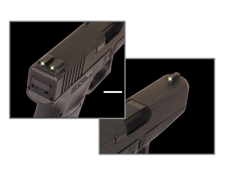 TruGlo TG231G2 Tritium Night - Handgun Sights Glock High Set - TG231G2