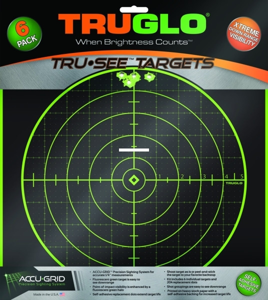 TruGlo TG10A6 Tru-See Target 100Yd - 12x12 6Pk - TG10A6