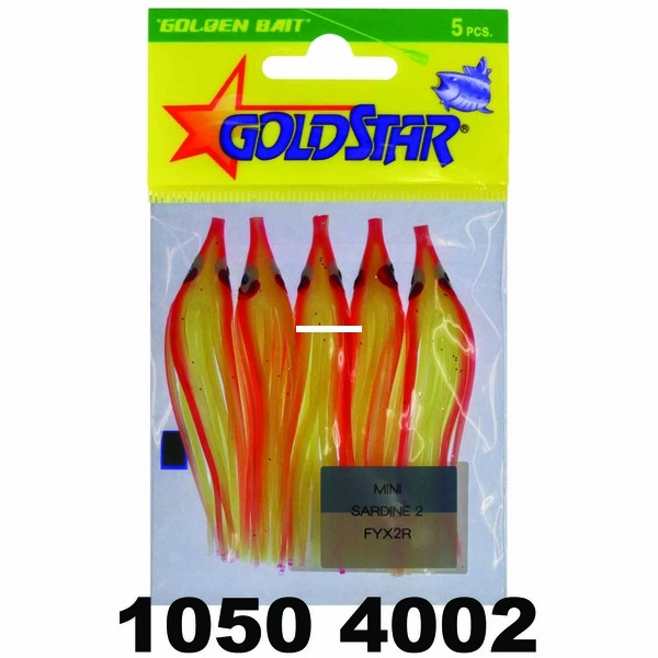 Yamashita 1050-4002 Mini Squid - Hoochie, 2 1/4", #20, Chartreuse - 1050-4002