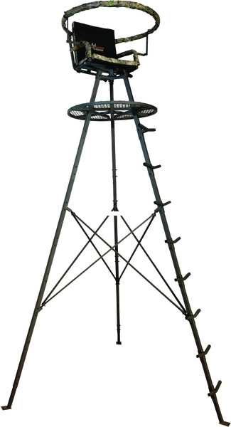 Big Game TP9000 APEX Tripod Stand - 13', Flex-Tek Seat Shooting Rail - TP9000