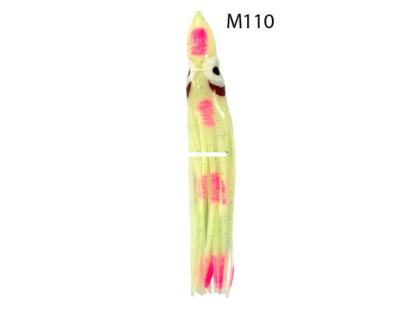 Zak Tackle Z-WWM110 Wally Whale - 4.5" Squid - Rigged, Milky - Z-WWM110