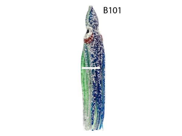 Zak Tackle Z-WWB101 Wally Whale - 4.5" Squid - Rigged, Dark Blue/Glow - Z-WWB101