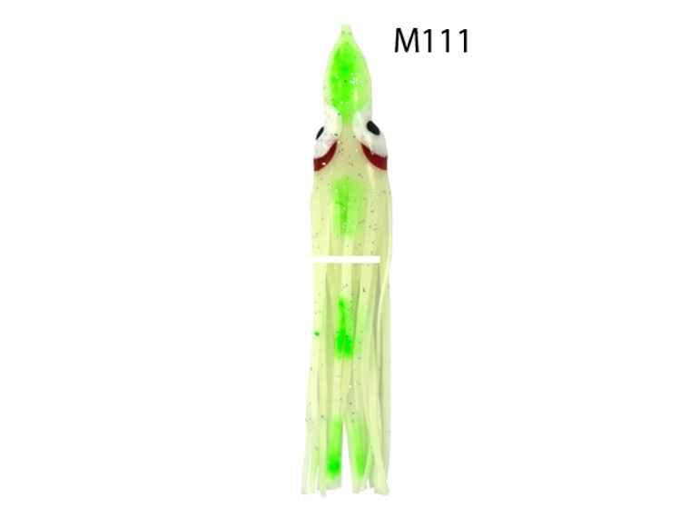 Zak Tackle Z-WWM111 Wally Whale - 4.5" Squid - Rigged, Milky - Z-WWM111