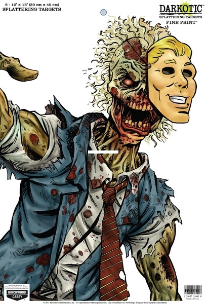 Birchwood Casey 35645 Darkotic Fine - Print 12x18 Splatter Target 8/Pk - 35645