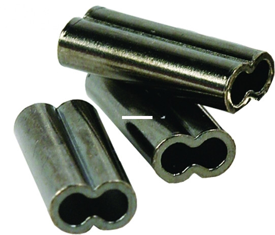 Billfisher 1.6B-100 Double Sleeves - Black 150/200Lb Mono 100Pk - 1.6B-100