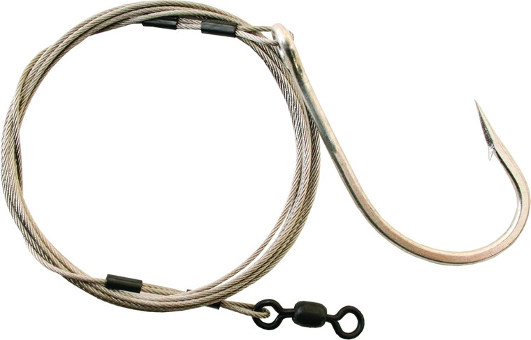 Calcutta CSHK10/0 Shark Rig 10/0 - Hook w/480# Cable - CSHK10/0