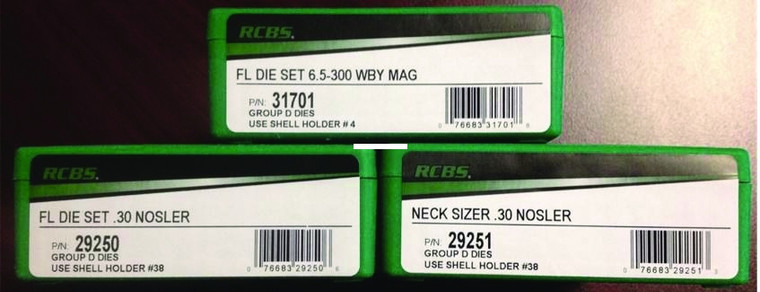 RCBS 29250 Full Length Die Set .30 - Nosler - 29250