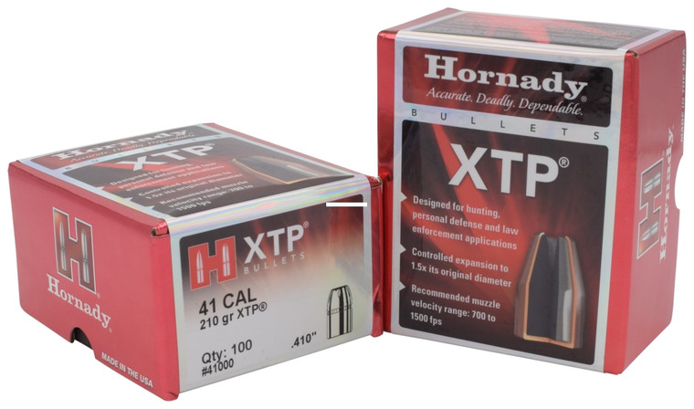 Hornady 41000 Traditional Pistol - Bullets 41 410" 210Gr HP XTP 100Rnd - 41000
