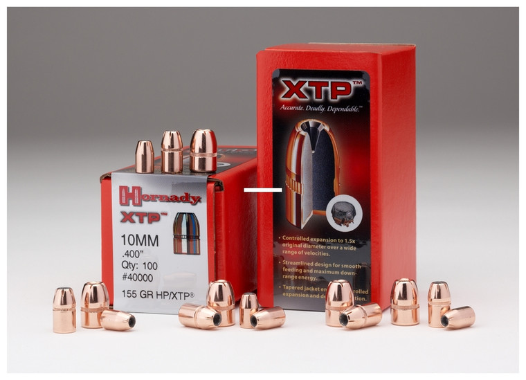 Hornady 40040 Traditional Pistol - Bullets 10mm .400 180Gr HP XTP - 40040