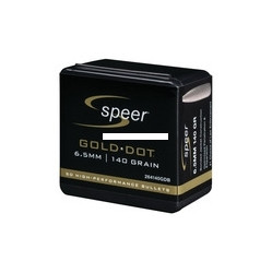 Speer 264140GDB Reloading Bullets - 264-140-Grain Gold Dot 50 Box - 264140GDB